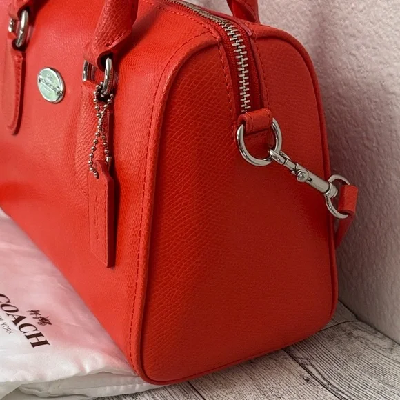 Coach Mini Bennett Crossgrain Leather Satchel NWOT - Picture 4 of 14